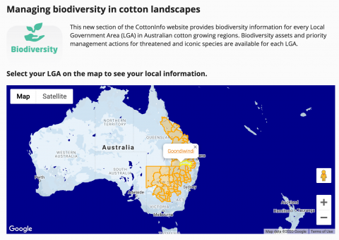 Biodiversity map